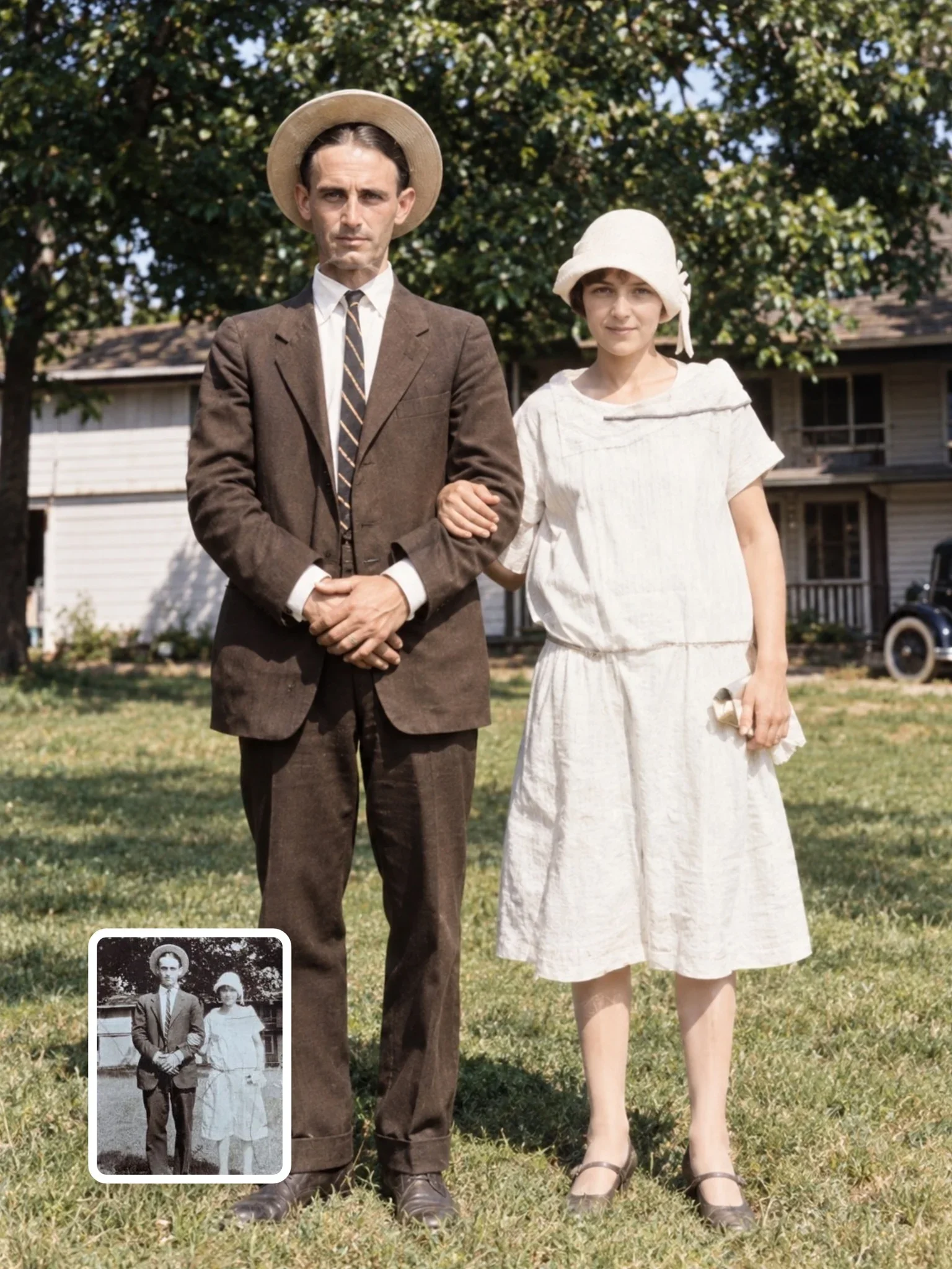 Photo Restoration Prompt, made with ChatGPT — example 1