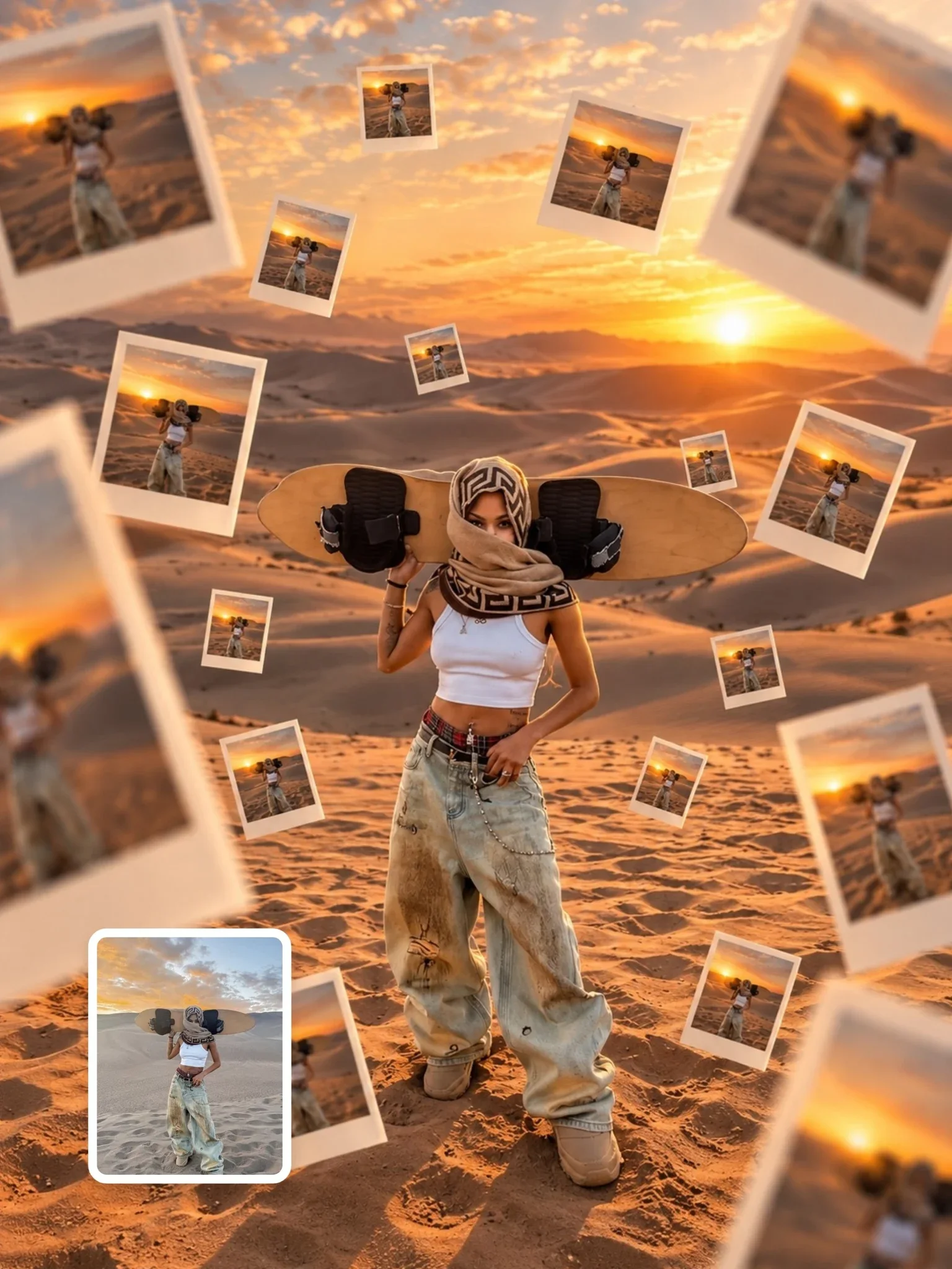 Golden Hour Memory Collage, ChatGPT prompt result