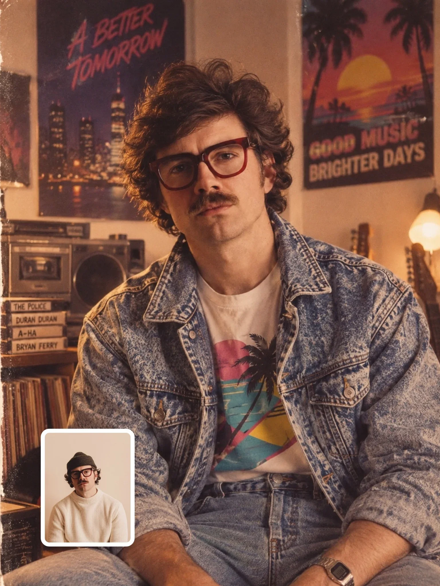 80s Retro Portrait Prompt, ChatGPT prompt result