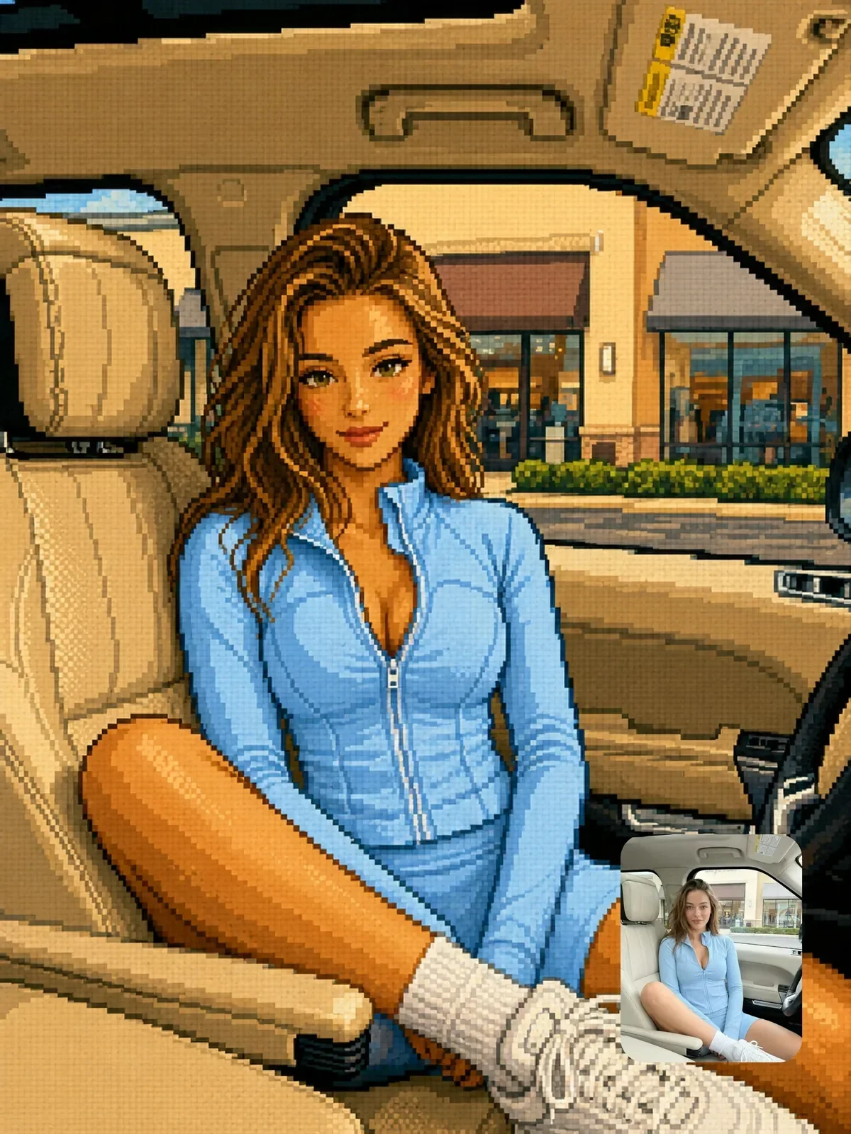 Photo to retro pixel art, Ergebnis eines ChatGPT Prompts