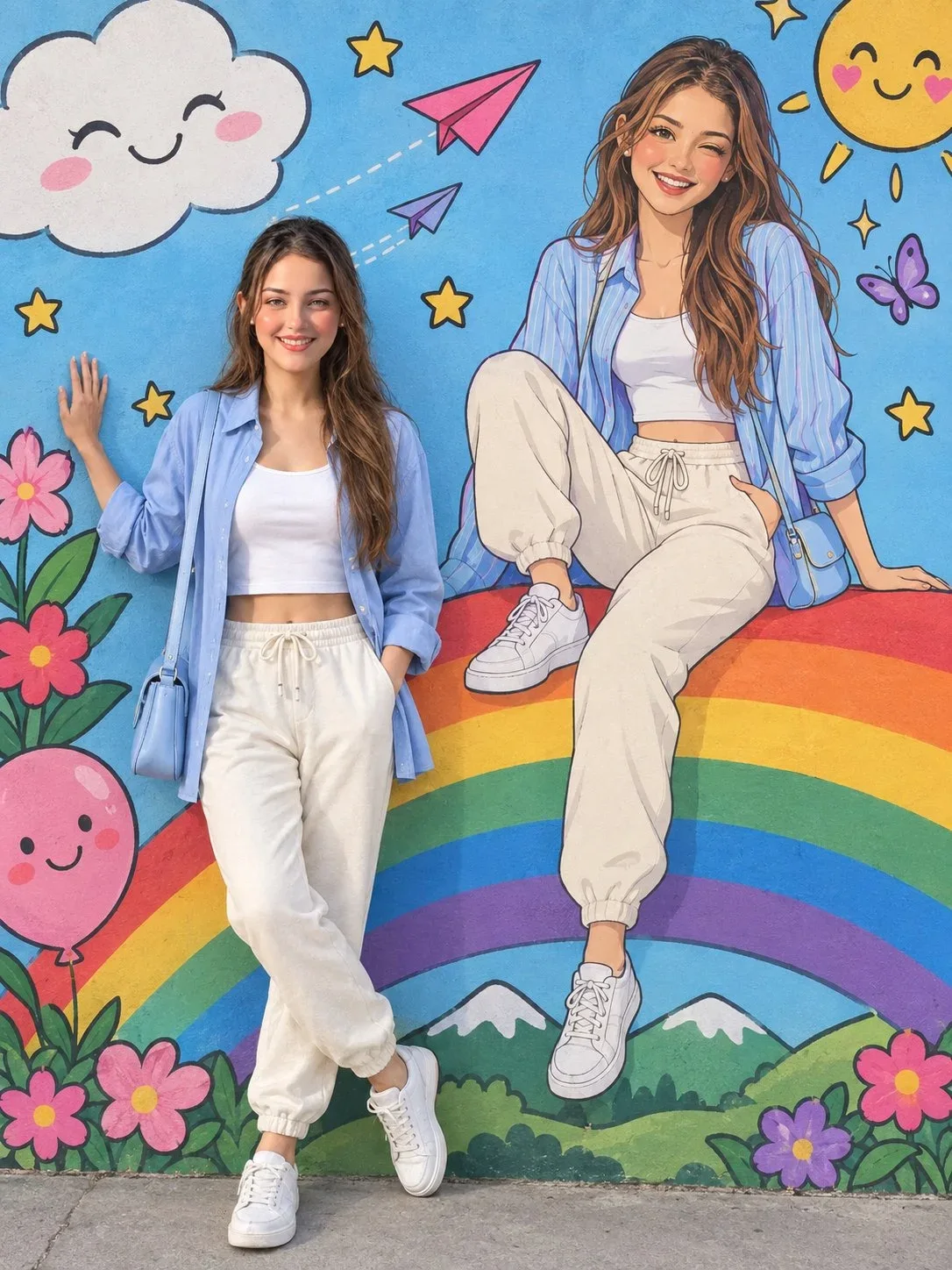 colorful cartoon street-art, ChatGPT prompt result